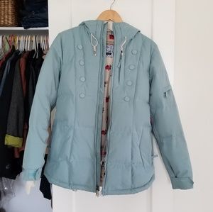 Nike Snowboarding/Ski Down Puffer Quilted Jacket Floral